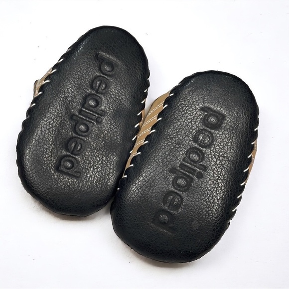 PediPed leather soles shoes brown baby shoes sz 0-6m - Picture 4 of 4